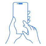 Icône smartphone représentant l'Addiction aux smartphones et écrans