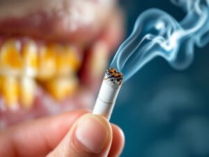 Cigarette et dents