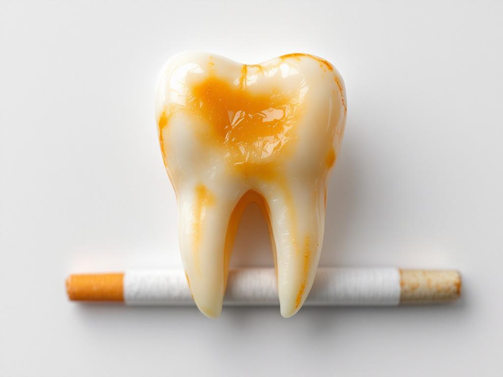 cigarette et dents jaunes