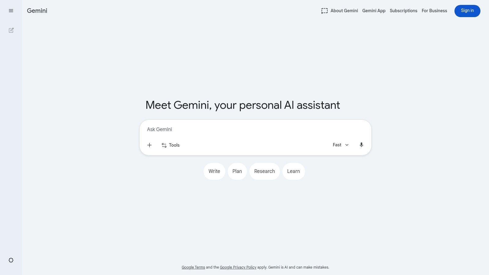 Screenshot from https://gemini.google.com/