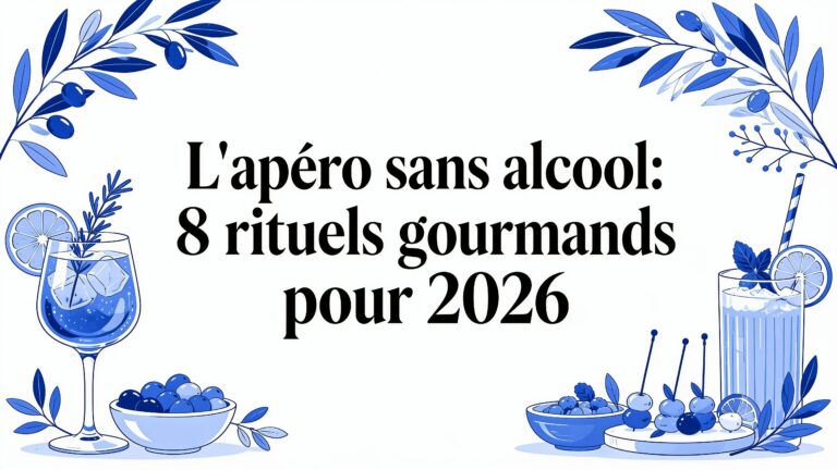 L&rsquo;apero sans alcool: 8 rituels gourmands pour 2026