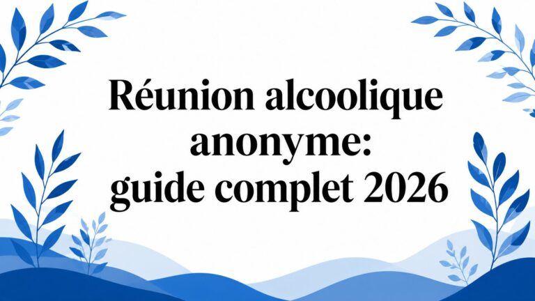 Réunion alcoolique anonyme: guide complet 2026