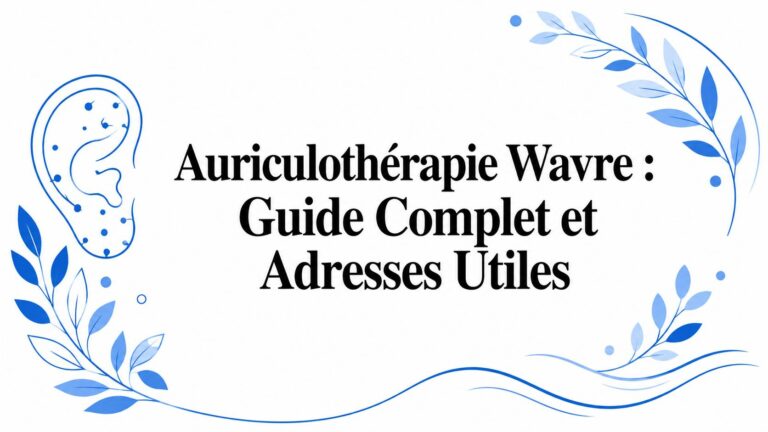 Auriculothérapie Wavre : Guide Complet et Adresses Utiles