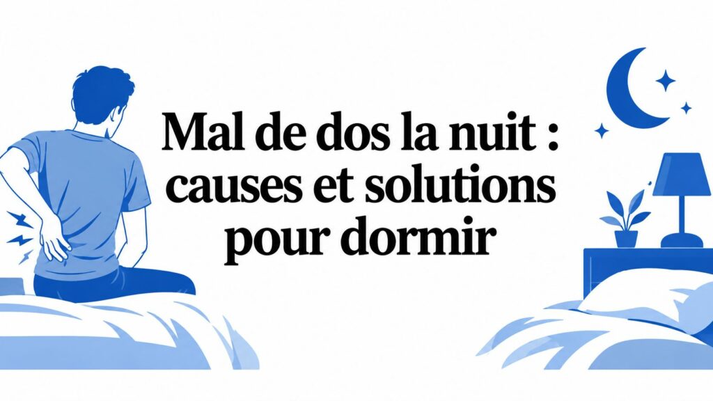 Mal de dos la nuit : causes et solutions pour dormir 4 back pain at night back pain