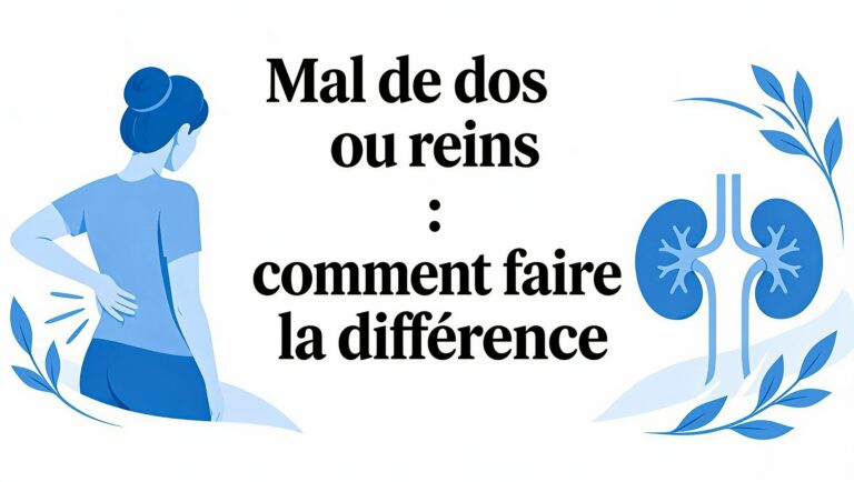 Mal de dos rein : comment faire la différence