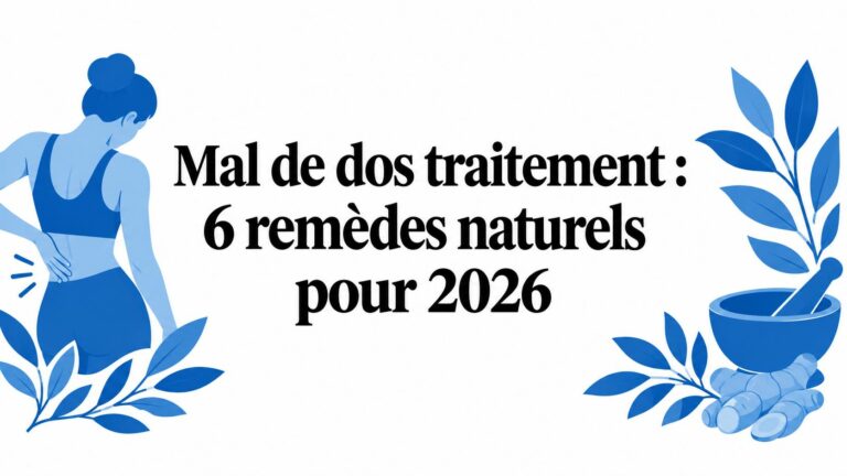 Mal de dos traitement : 6 remèdes naturels pour 2026