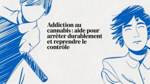 Aide: addiction cannabis aide pour arrêter durablement et reprendre le contrôle 5 cannabis addiction help abstract illustration