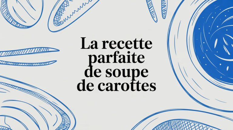 La recette parfaite de soupe de carottes