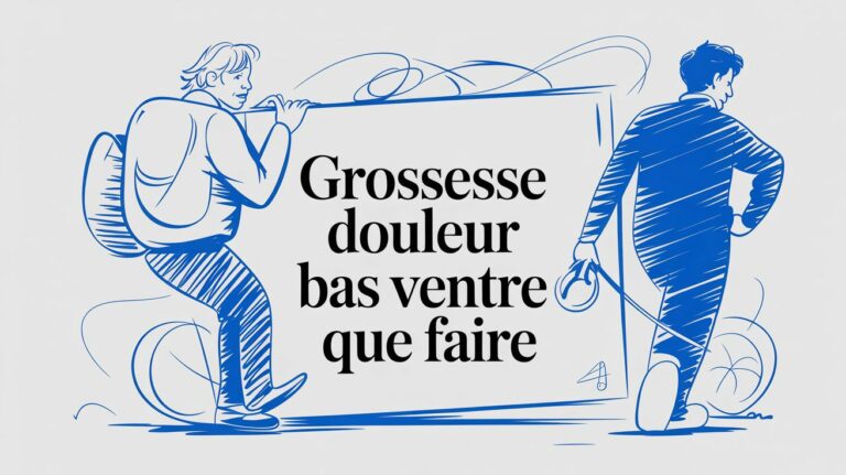 Grossesse douleur bas ventre que faire