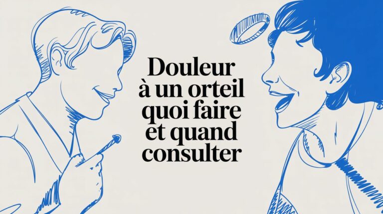 Douleur à un orteil quoi faire et quand consulter
