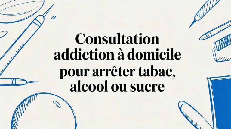 Consultation addiction à domicile pour arrêter tabac, alcool ou sucre