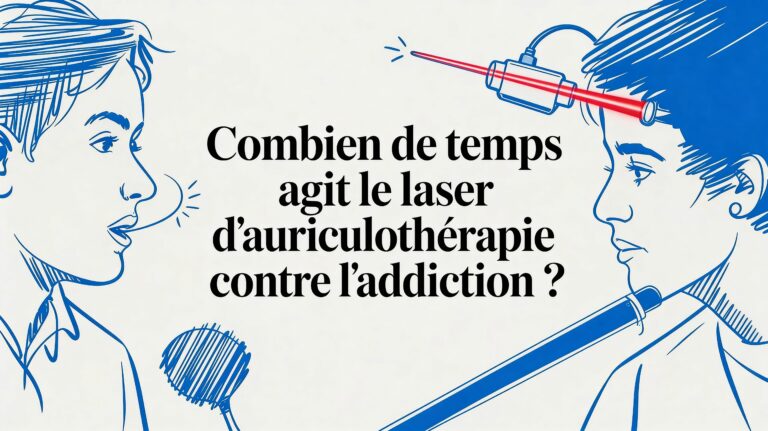 Combien de temps agit le laser auriculothérapie addiction ?