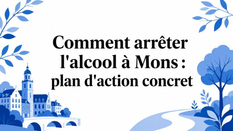 Comment arrêter l&rsquo;alcool à Mons : plan d&rsquo;action concret