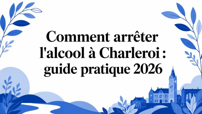 Comment arrêter l&rsquo;alcool à Charleroi : guide pratique 2026
