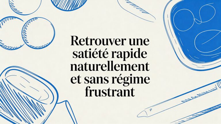Retrouver une satiété rapide naturellement et sans régime frustrant
