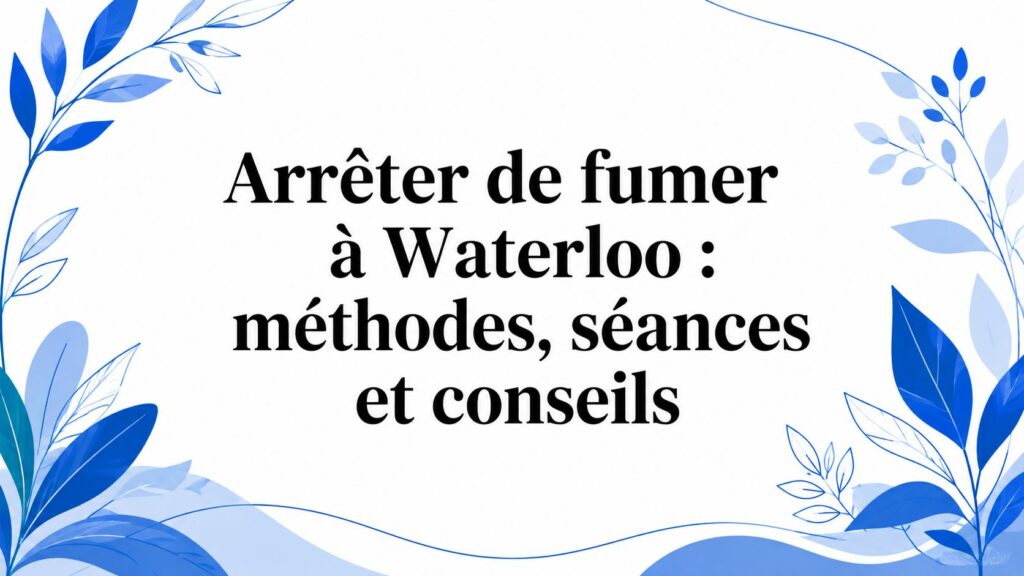 Arrêter de fumer à Waterloo : méthodes, séances et conseils 4 quit smoking in waterloo smoking cessation