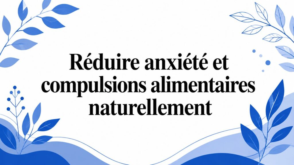 reduce anxiety and food compulsions naturally anxiety management