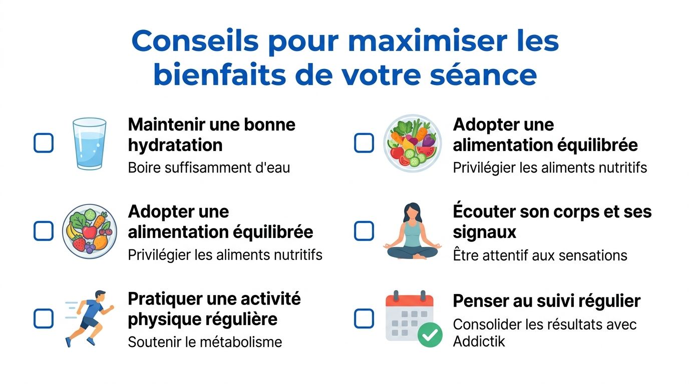 Réduire les envies de sucre grâce à l’auriculothérapie 4 Conseils illustrés pour optimiser les effets bénéfiques d'une séance de bien-être ou d'entraînement physique.