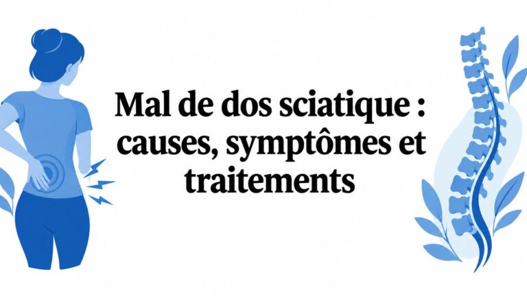 Mal de dos sciatique : causes, symptômes et traitements
