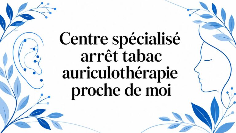 Centre spécialisé arrêt tabac auriculothérapie proche de moi