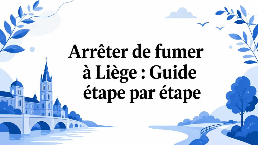stop smoking in liege city illustration