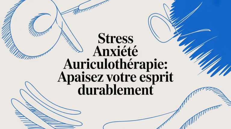 Stress anxiété auriculothérapie: apaisez votre esprit durablement