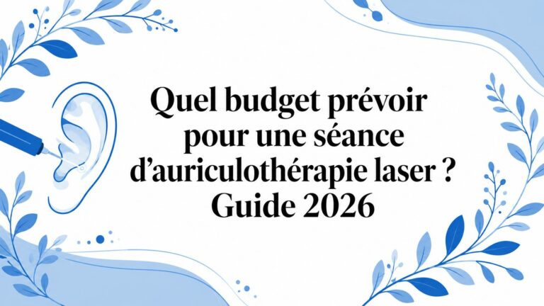 Quel budget prévoir pour une séance d’auriculothérapie laser ? Guide 2026