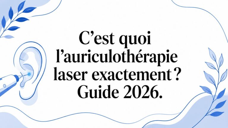 C’est quoi l’auriculothérapie laser exactement ? Guide 2026.