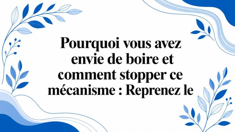Pourquoi vous avez envie de boire et comment stopper ce mécanisme : Reprenez le